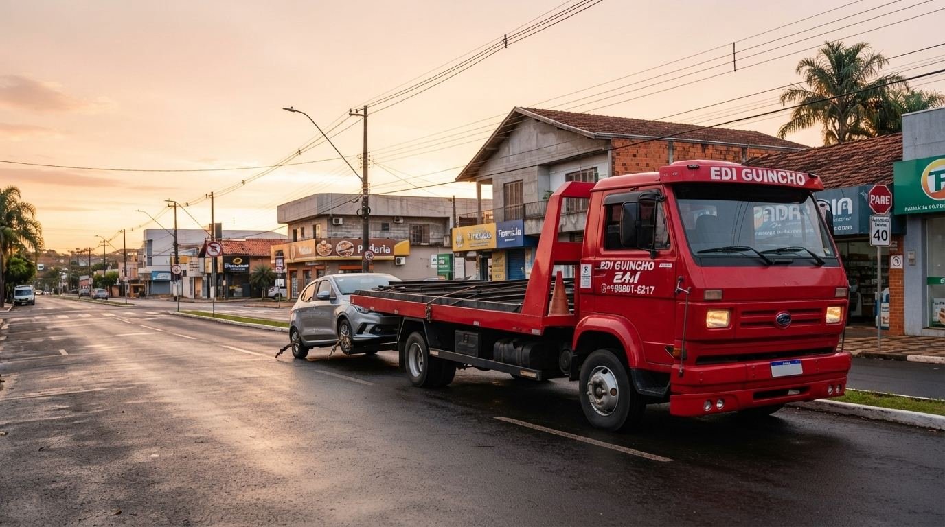 Caminhão guincho da Auto Socorro Ronaldo em Pato Branco
